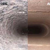 Before and after power sweeping technology